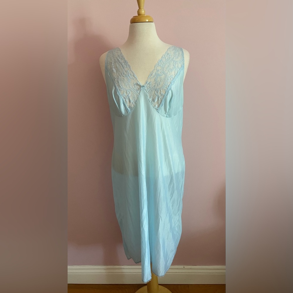 Vintage Stretta Powder Blue Chemise